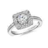 Diamond Halo Engagement Ring